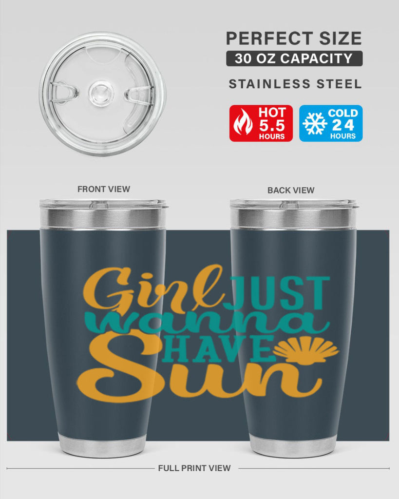 girls just wanna have sun Style 101#- summer- Tumbler