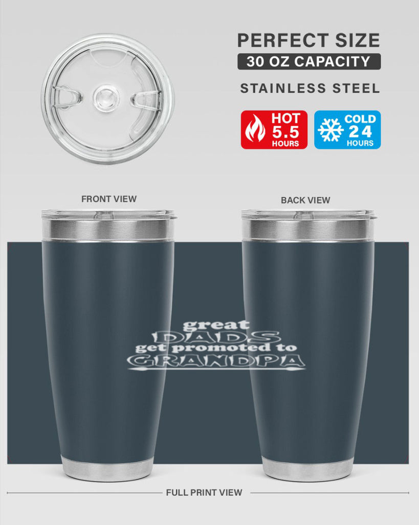 great dads get promoted to 10#- dad- Tumbler
