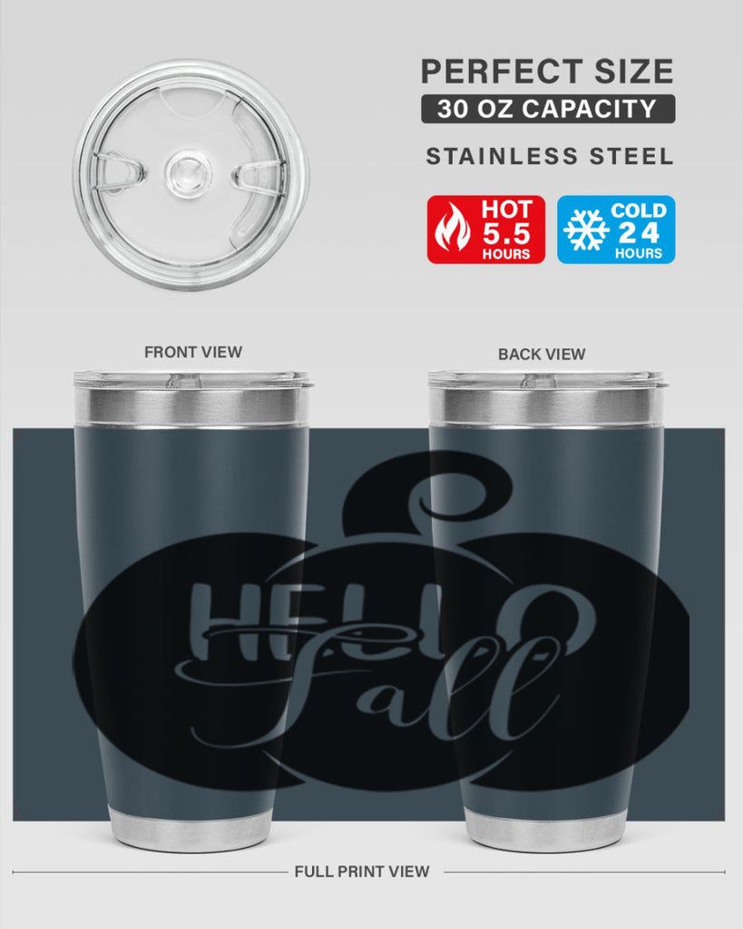 hello fall 275#- fall- Tumbler