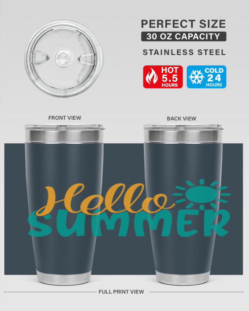 hello summer Style 98#- summer- Tumbler