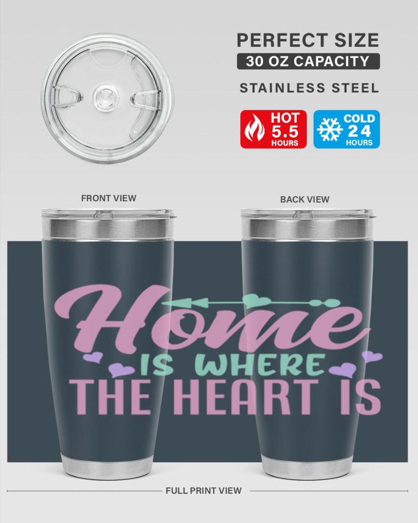 home is where the heart is 39#- home- Tumbler