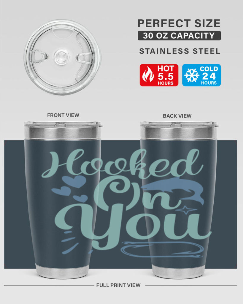 hooked on you 215#- fishing- Tumbler