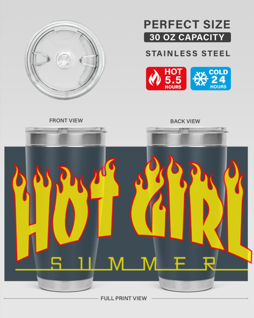 hot girl  summer fire 123#- black words phrases- Cotton Tank