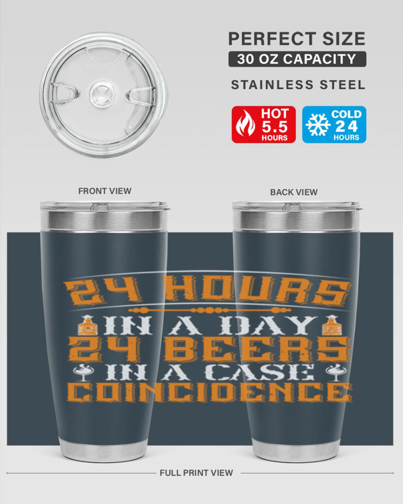 hours in a day beers in a case coincidence 56#- drinking- Tumbler
