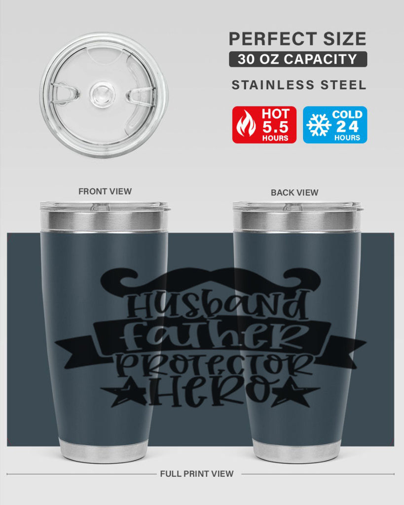 husband father protector hero 46#- fathers day- Tumbler