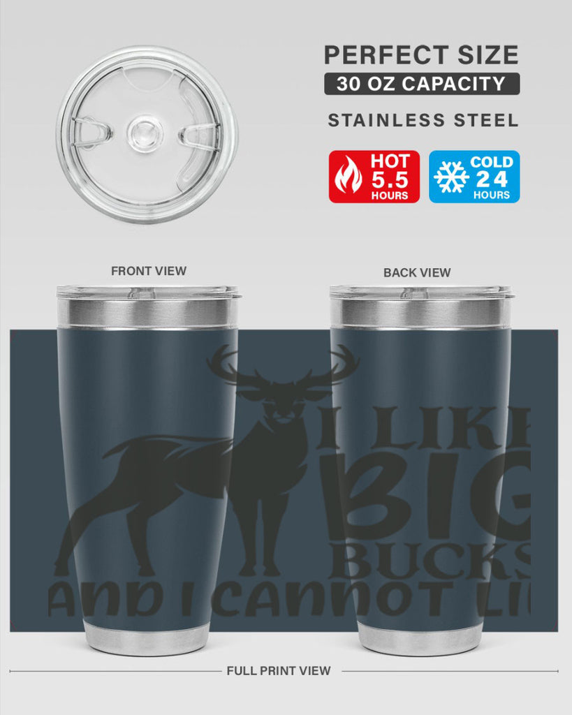 i like big bucks and i cannot lie 8#- hunting- Tumbler