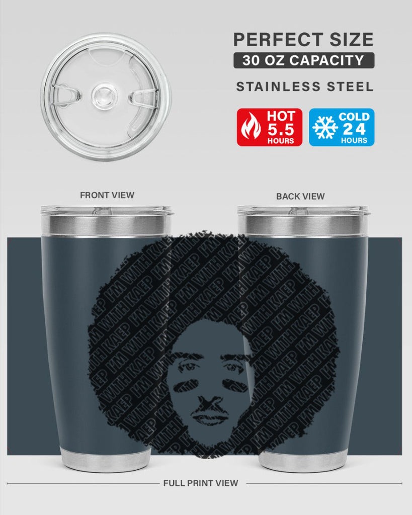 imwithkaep 24#- black men - boys- tumbler