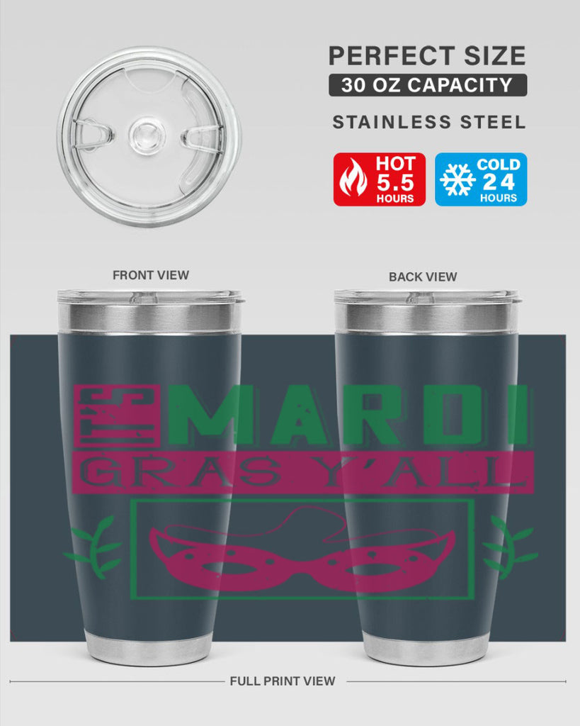 it’s mardi gras y’all 60#- mardi gras- Tumbler