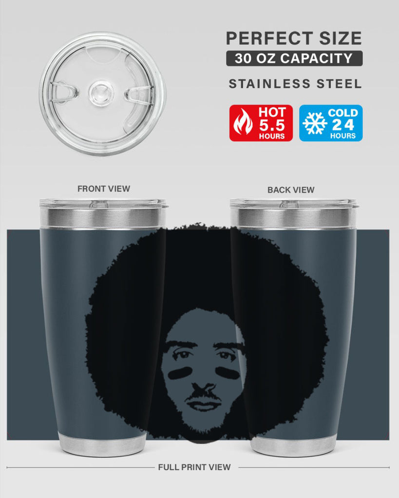 kaepernick 23#- black men - boys- tumbler
