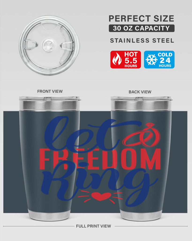 let freedom ring Style 58#- Fourt Of July- Tumbler