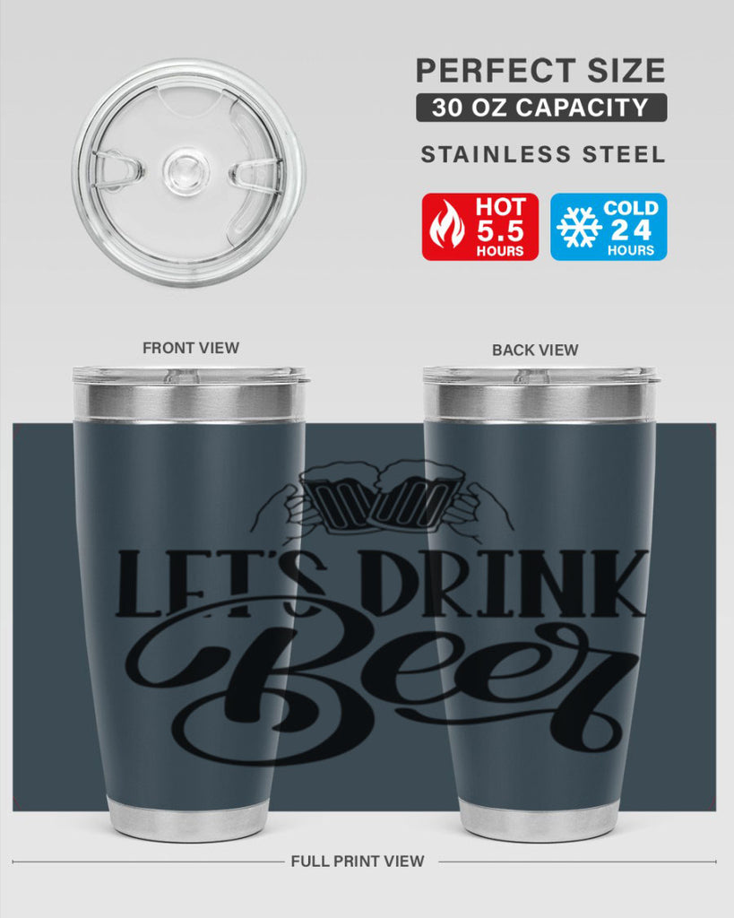 lets drink beer 29#- beer- Tumbler