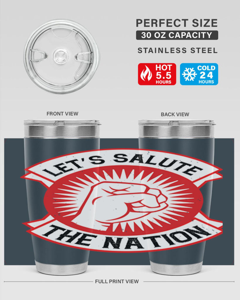 lets selut the nation Style 126#- Fourt Of July- Tumbler