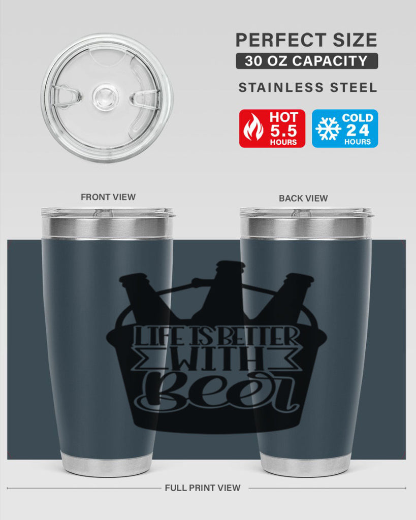 life is better with beer 27#- beer- Tumbler