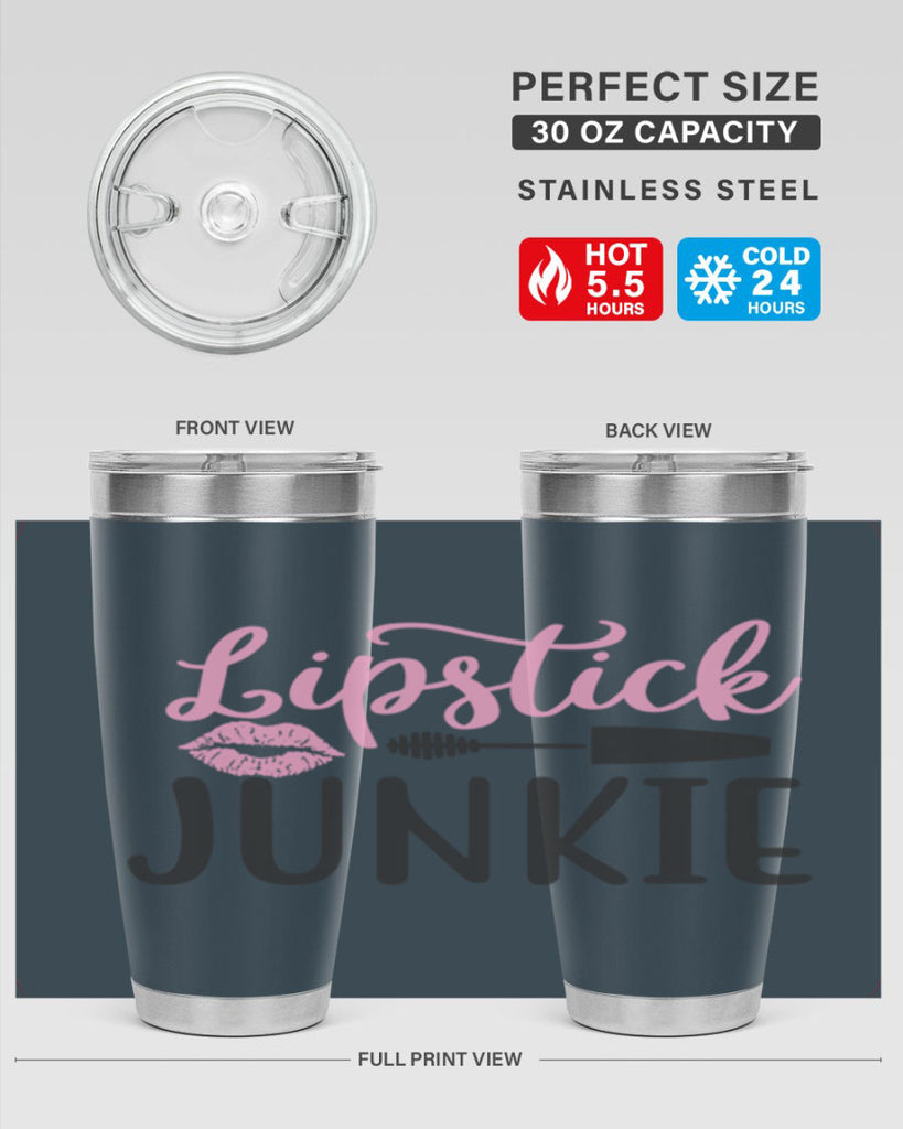lipstick junkie Style 154#- make up- Tumbler