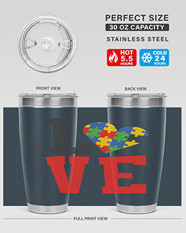 love Style 29#- autism- Tumbler