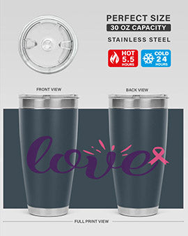 love Style 7#- breast cancer- Tumbler