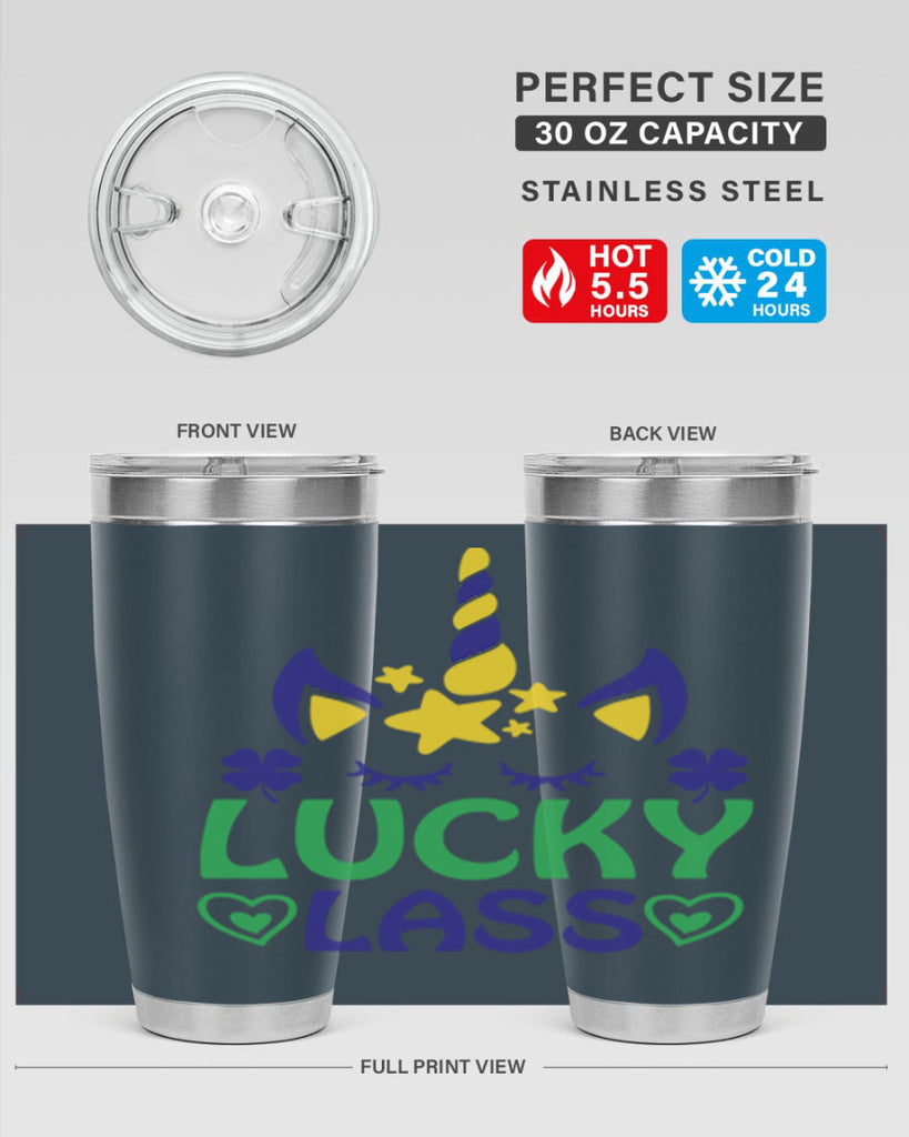 lucy lass 11#- mardi gras- Tumbler