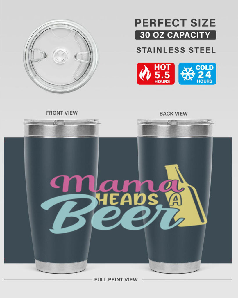 mama heads a beer 124#- beer- Tumbler