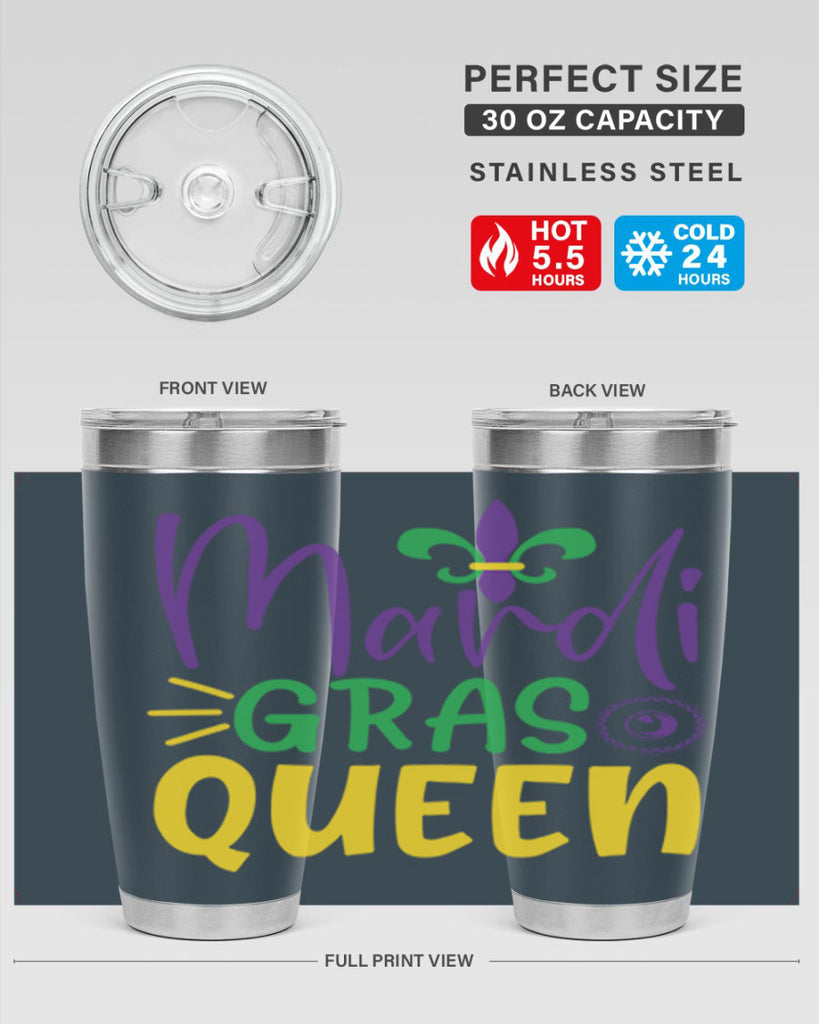 mardi gras queen 79#- mardi gras- Tumbler