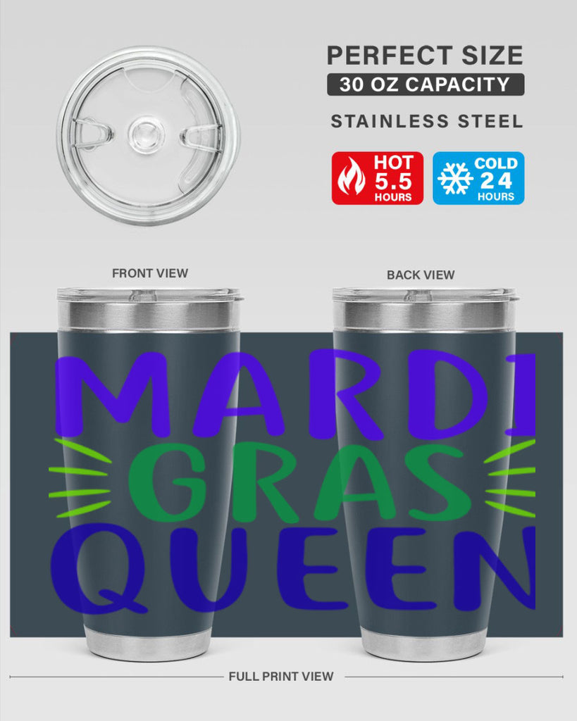 mardi gras queen 7#- mardi gras- Tumbler
