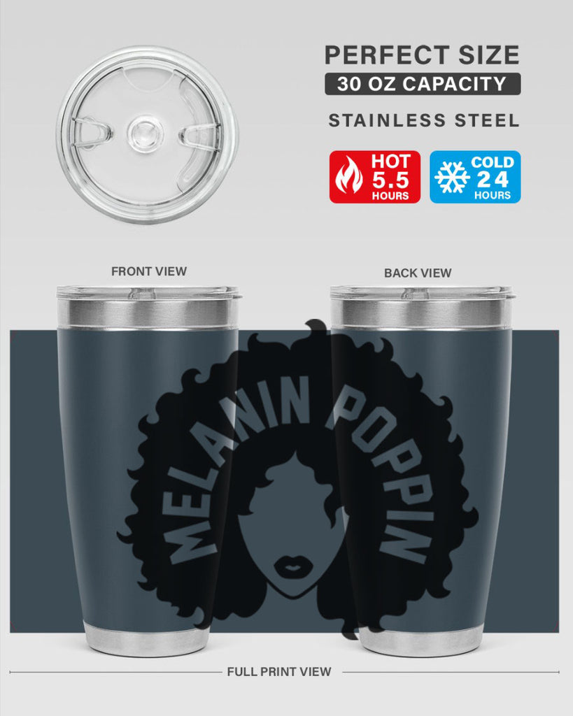 melanin poppin 85#- black words phrases- Cotton Tank