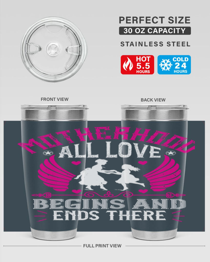 motherhood all love 57#- mothers day- Tumbler