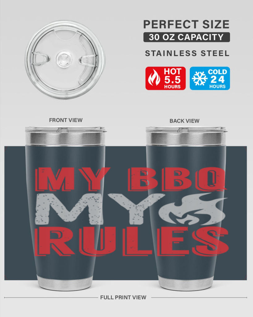 my bbq my rule 22#- bbq- Tumbler