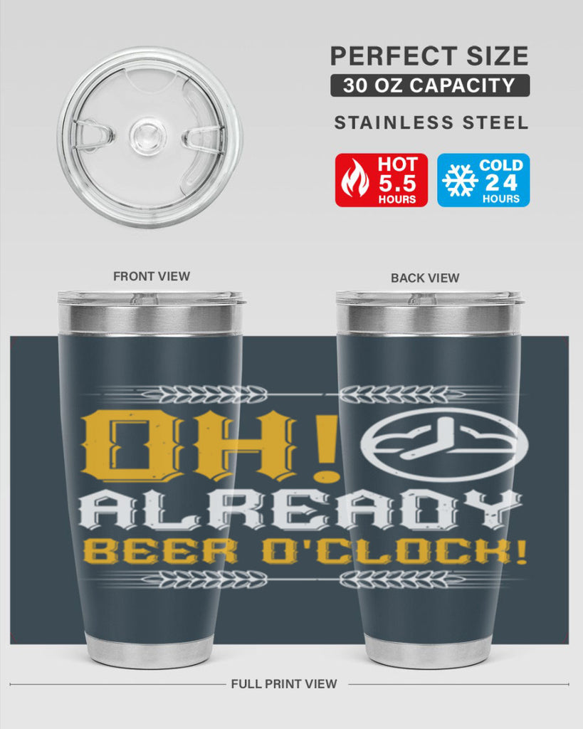 oh already beer oclock 54#- beer- Tumbler