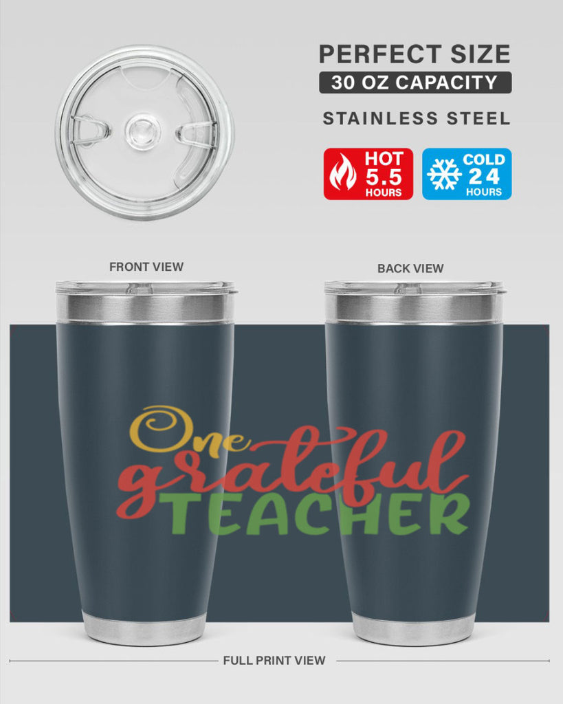 one grateful teacher Style 168#- teacher- tumbler