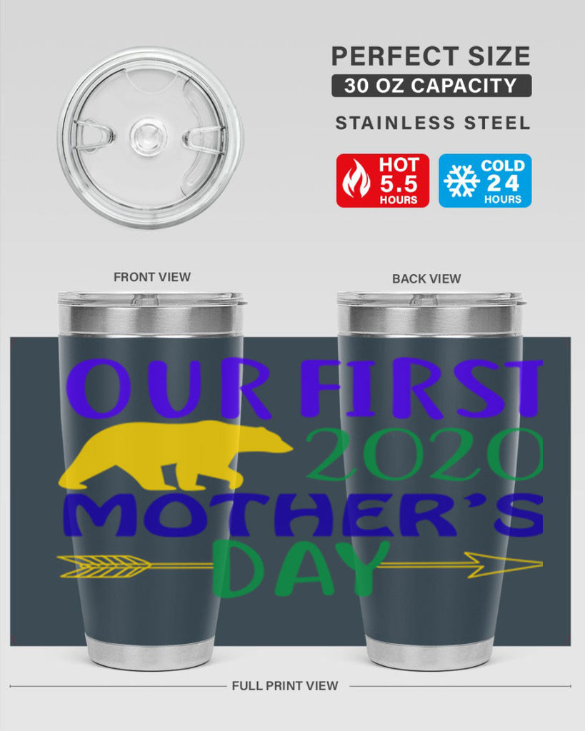 our first mothers day 4#- mardi gras- Tumbler