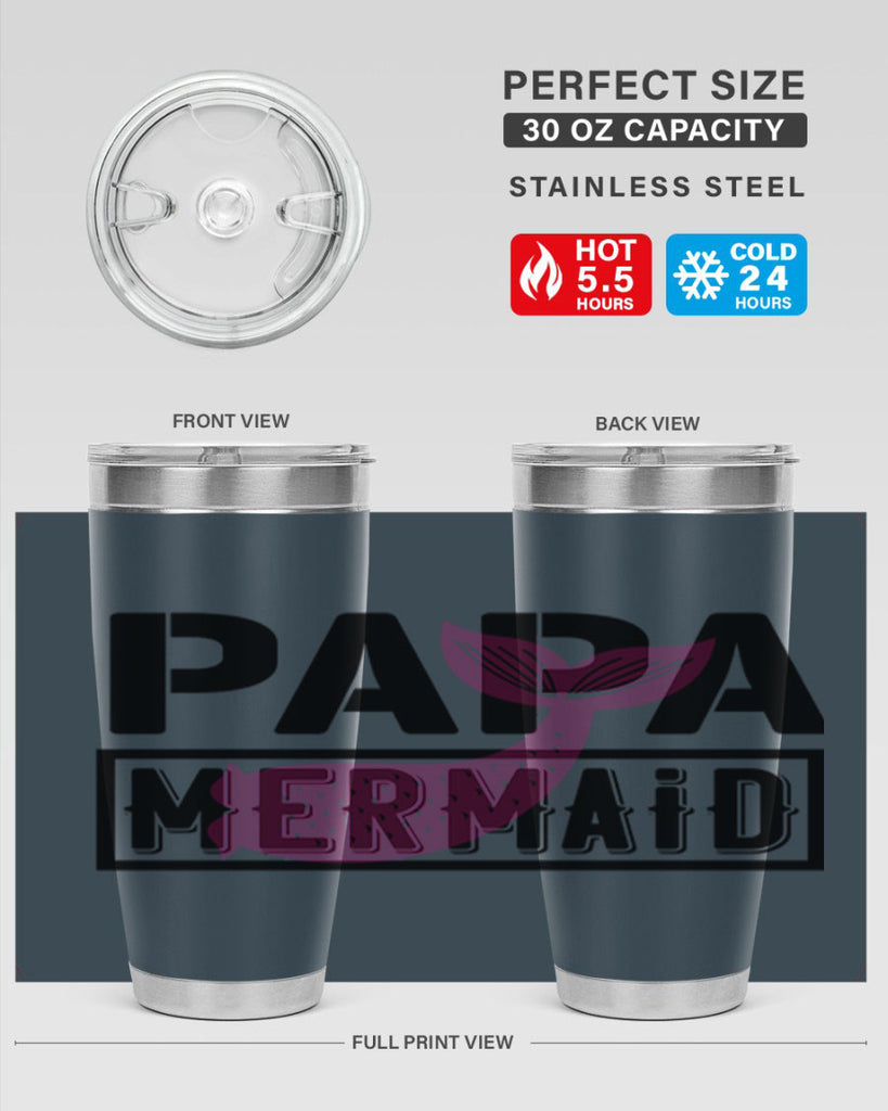 papa mermaid 533#- mermaid- Tumbler