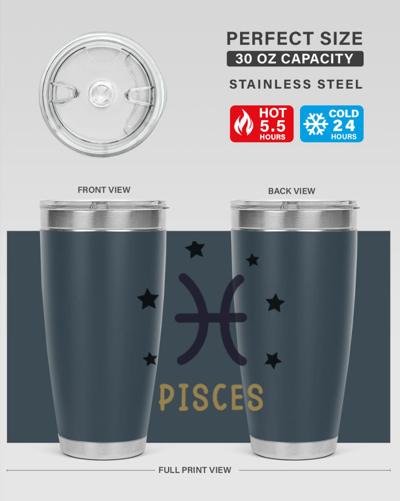 pisces 355#- zodiac- Tumbler