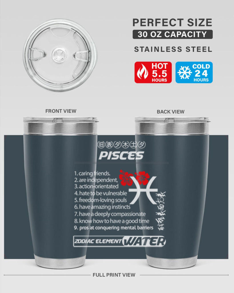 pisces 356#- zodiac- Tumbler
