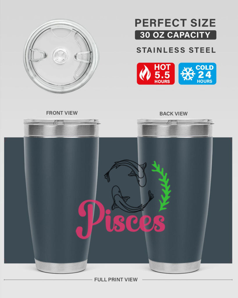 pisces 372#- zodiac- Tumbler