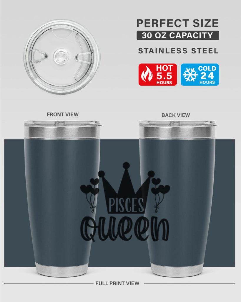 pisces queen 377#- zodiac- Tumbler
