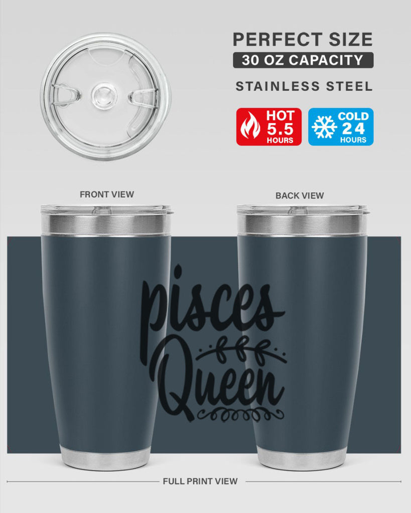 pisces queen 378#- zodiac- Tumbler