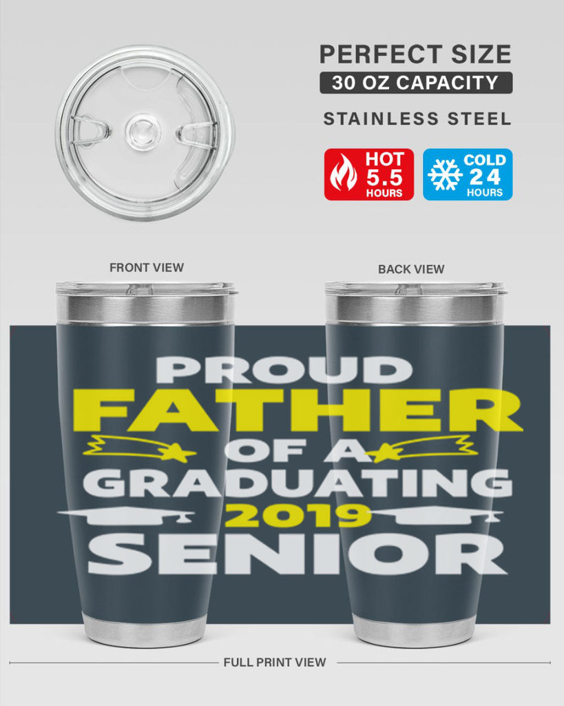 proud father of a graduating 264#- fathers day- Tumbler