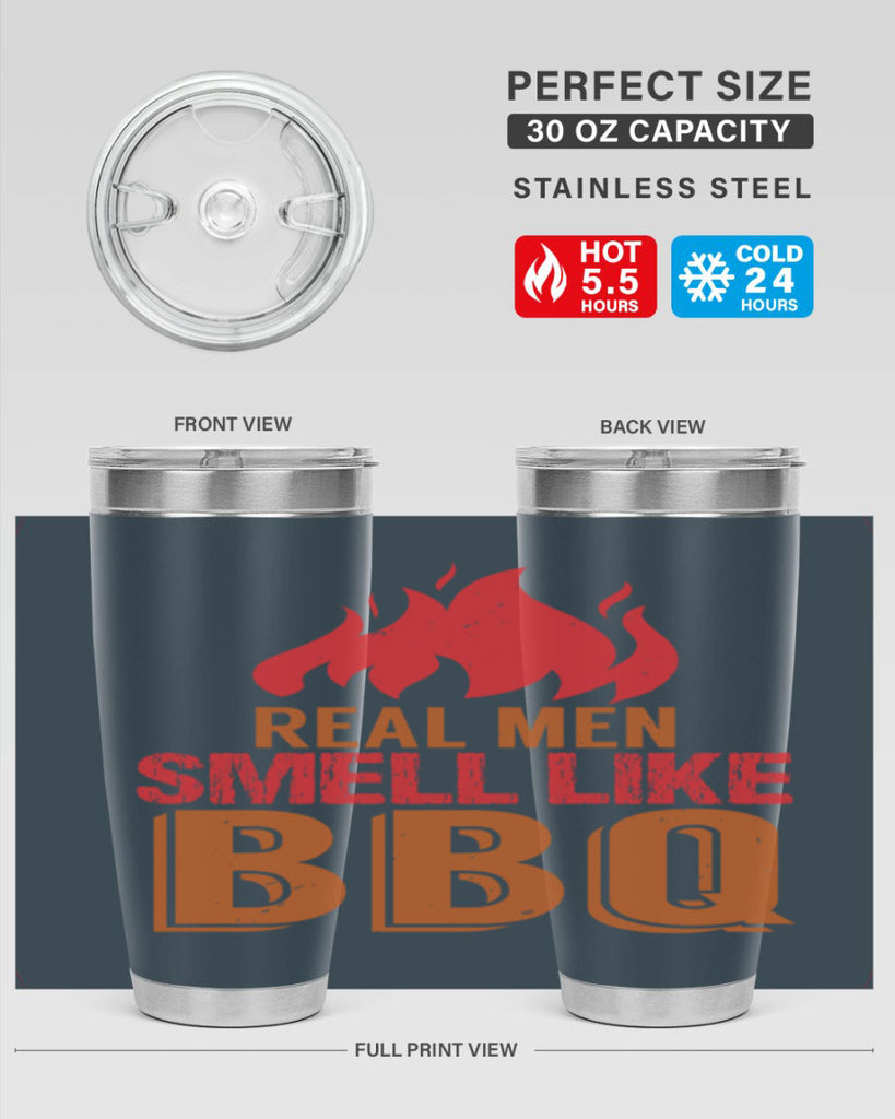 real men smell like bbq 16#- bbq- Tumbler