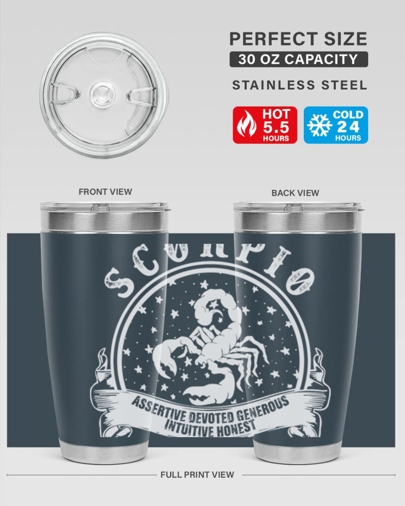 scorpio 30#- zodiac- Tumbler