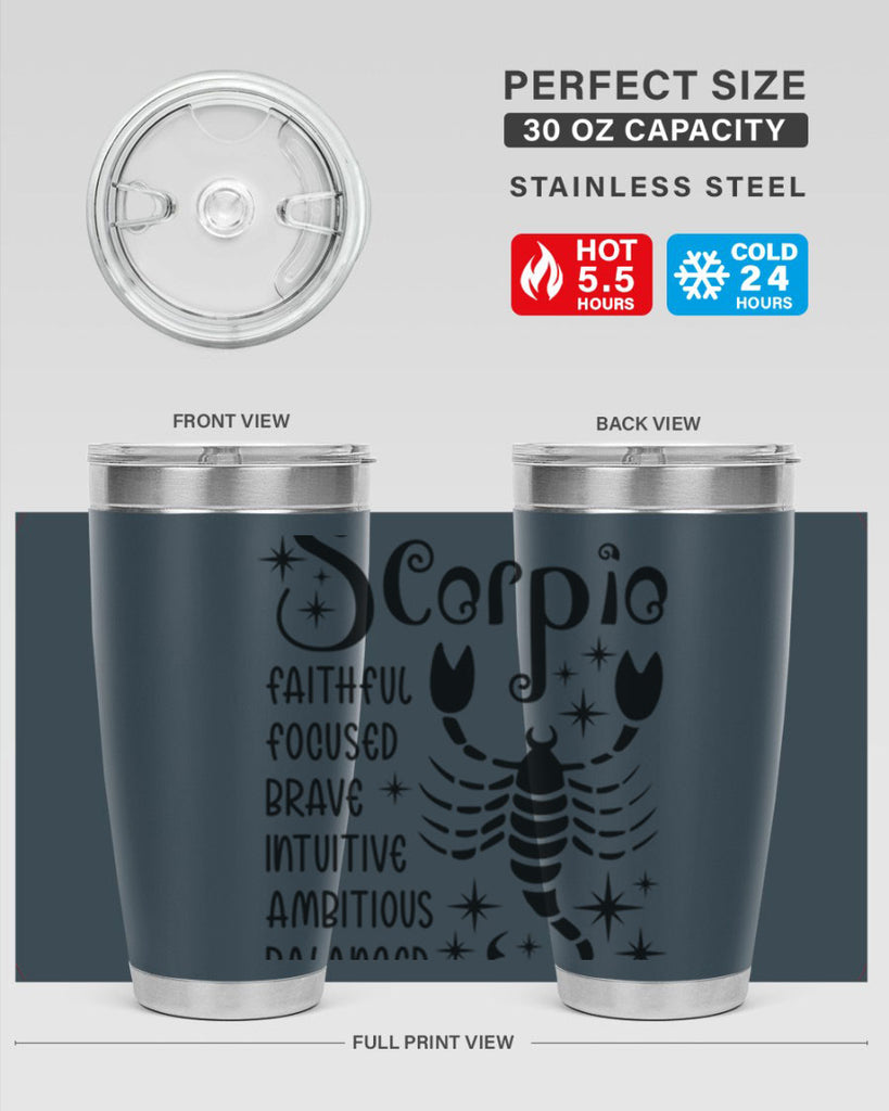 scorpio 431#- zodiac- Tumbler