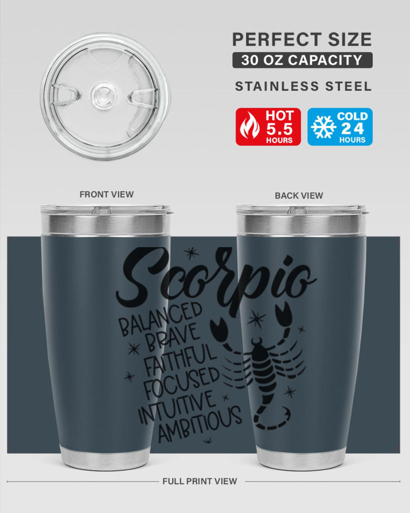 scorpio 436#- zodiac- Tumbler