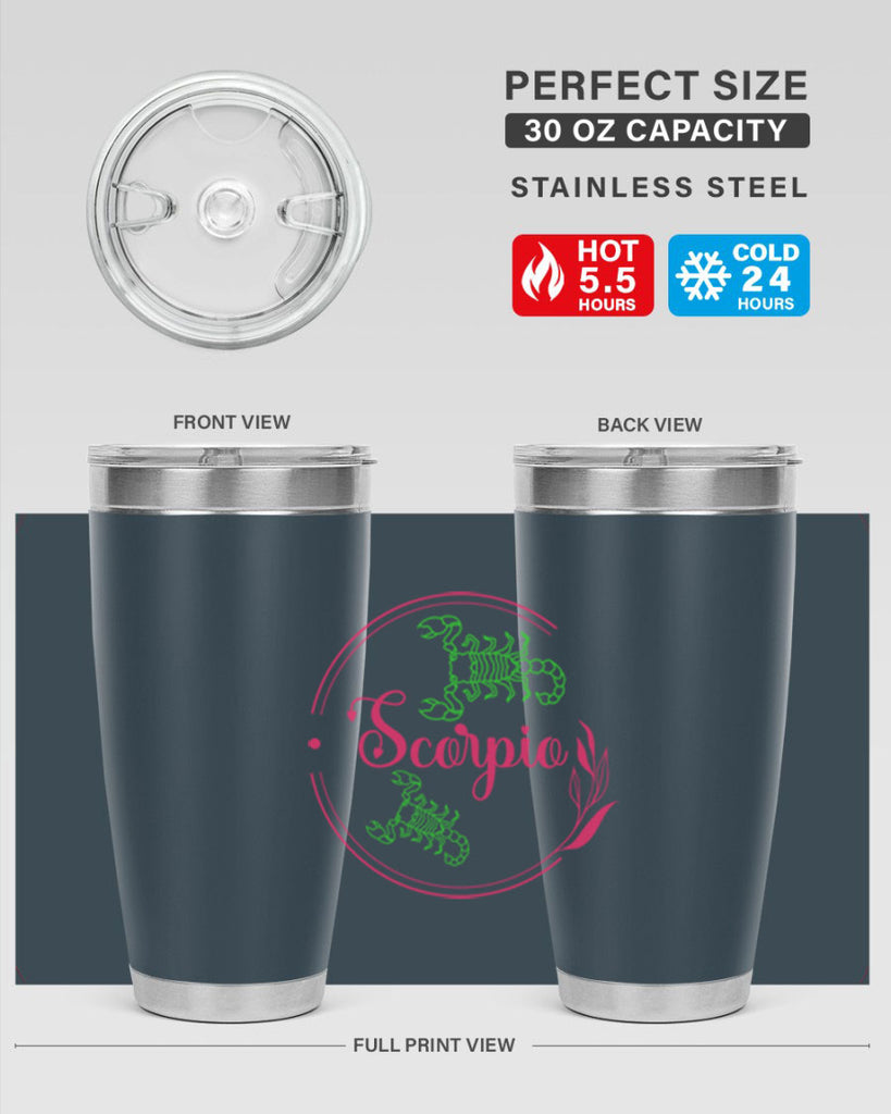 scorpio 437#- zodiac- Tumbler