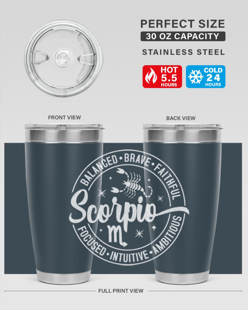 scorpio 439#- zodiac- Tumbler