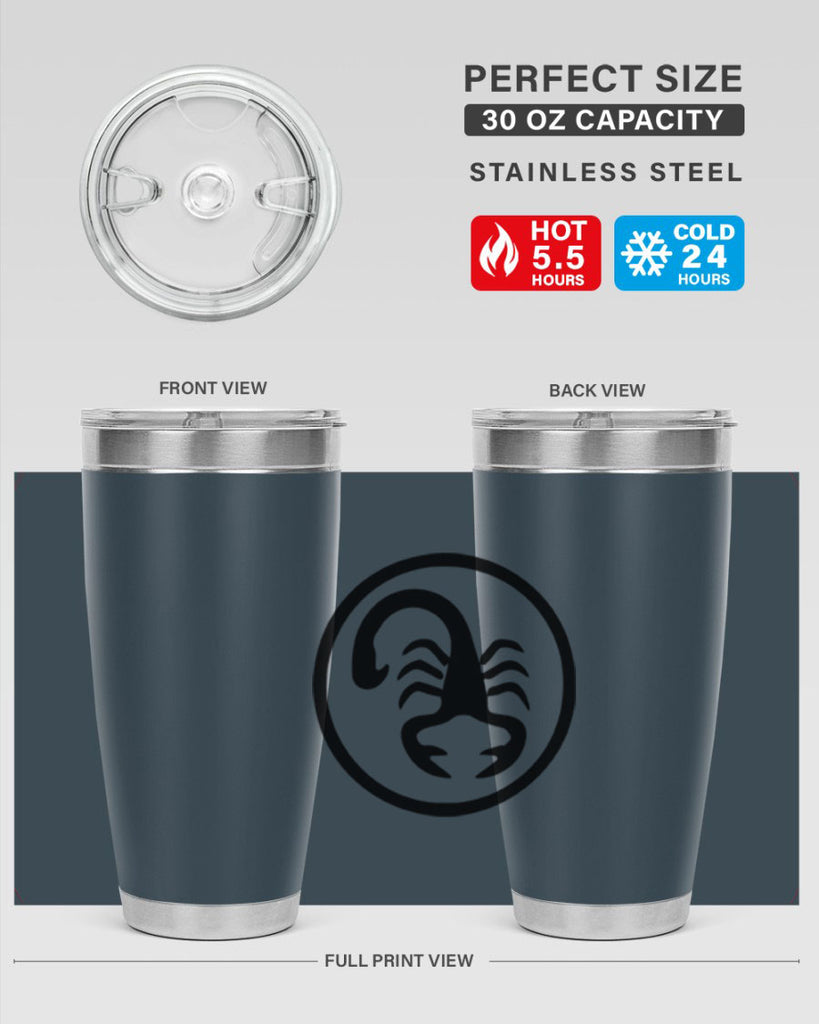 scorpio 452#- zodiac- Tumbler
