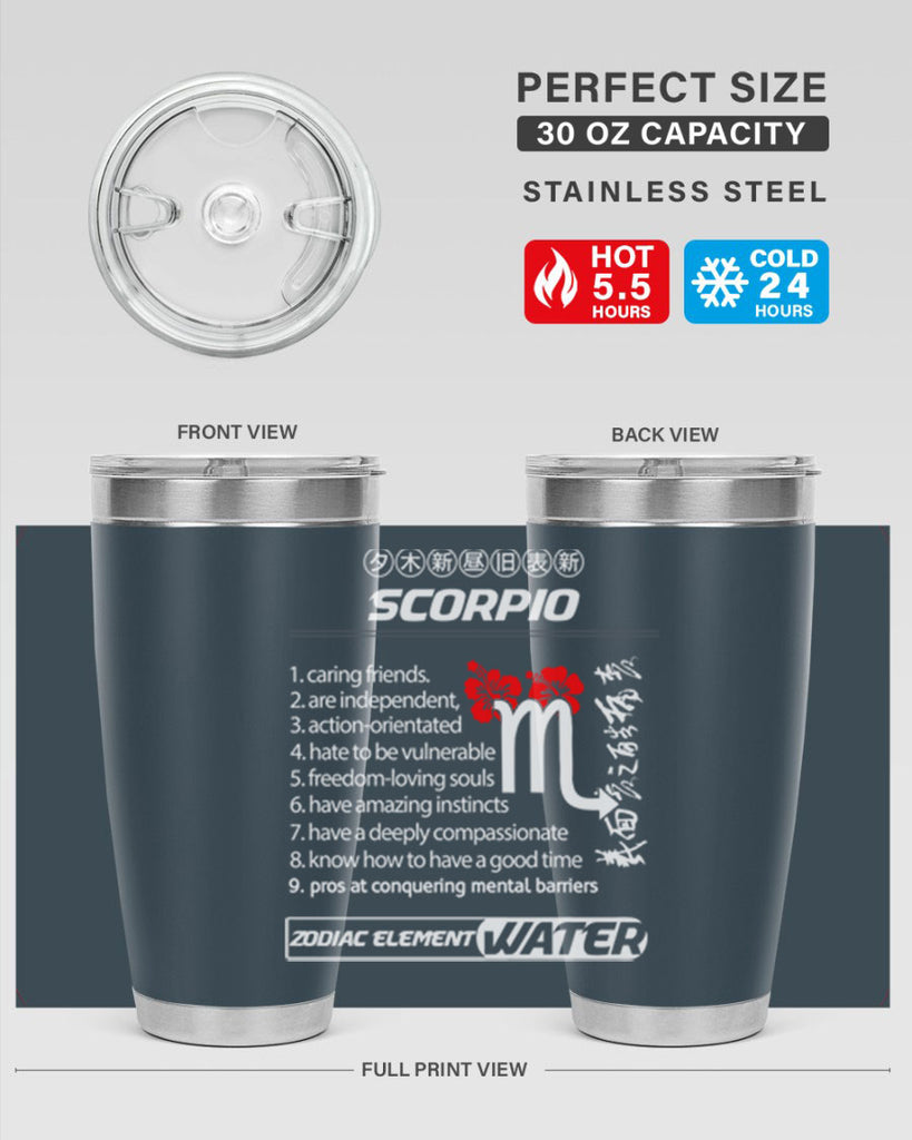 scorpio 456#- zodiac- Tumbler