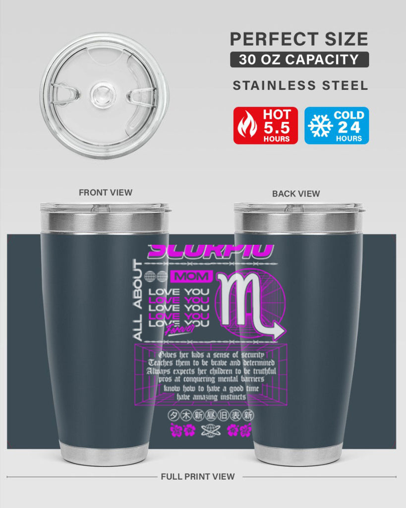 scorpio 457#- zodiac- Tumbler