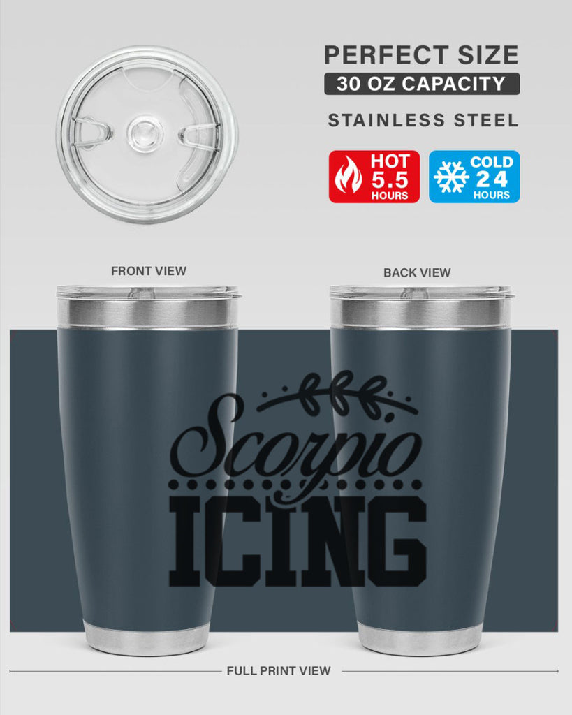scorpio icing 442#- zodiac- Tumbler