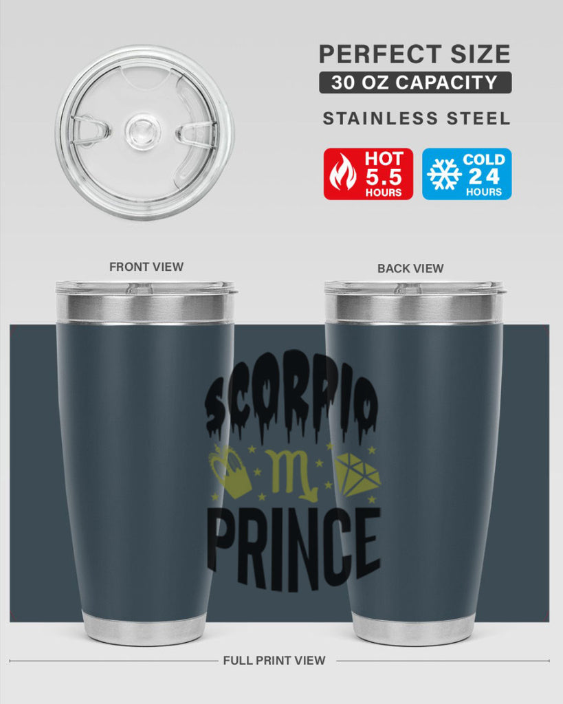 scorpio prince 445#- zodiac- Tumbler