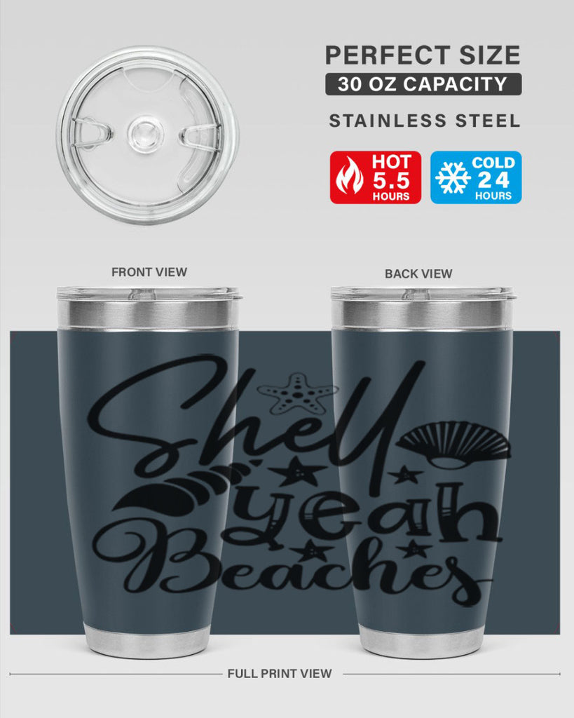 shell yeah beaches Style 75#- summer- Tumbler