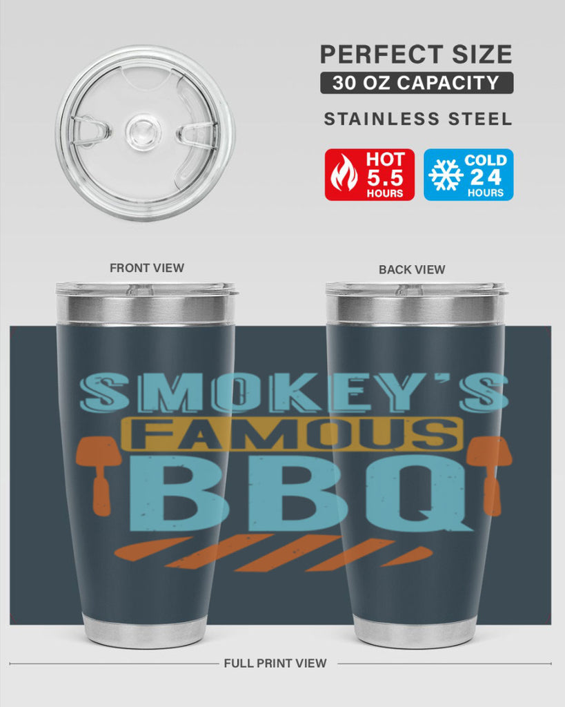 smokeys famous bbq 11#- bbq- Tumbler